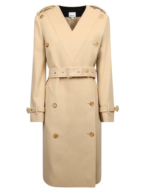 Burberry Cappotto Lana Beige 